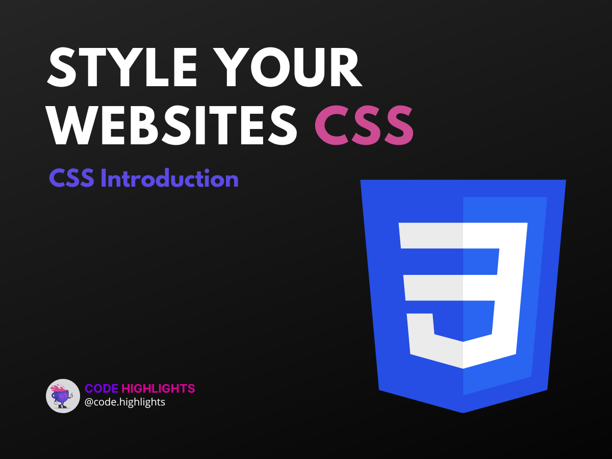 Learn CSS: Introduction Course | Code Highlights